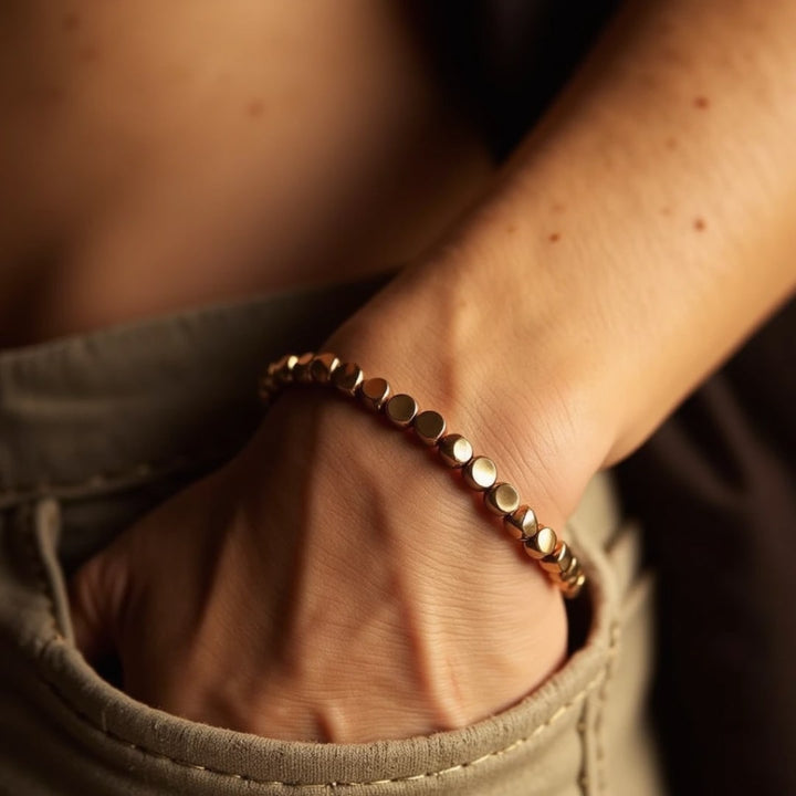 Selira | Pulsera de Perlas de Cobre Tibetano con Energía Natural