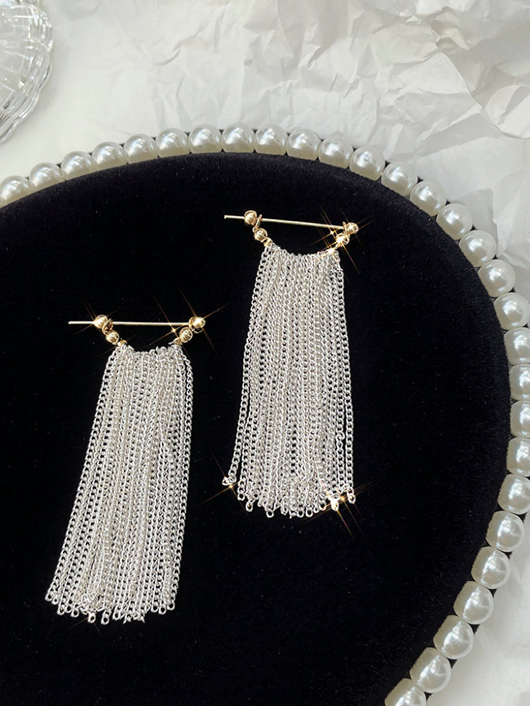 Ursa | Pendientes, collar, pulsera con flecos en forma de cascada