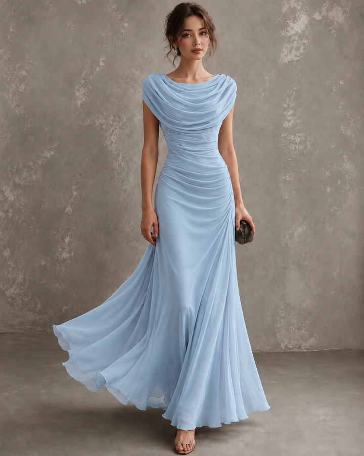 Lydia | Vestido Largo Elegante con Drapeado