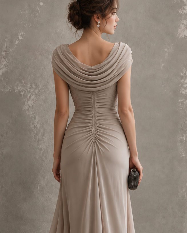 Lydia | Vestido Largo Elegante con Drapeado