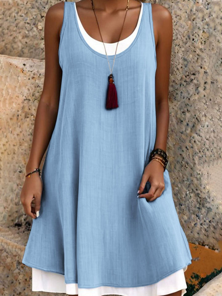 Gabrielle | Vestido Efecto Dos Piezas con Diseño en Capas y Estilo Elegante