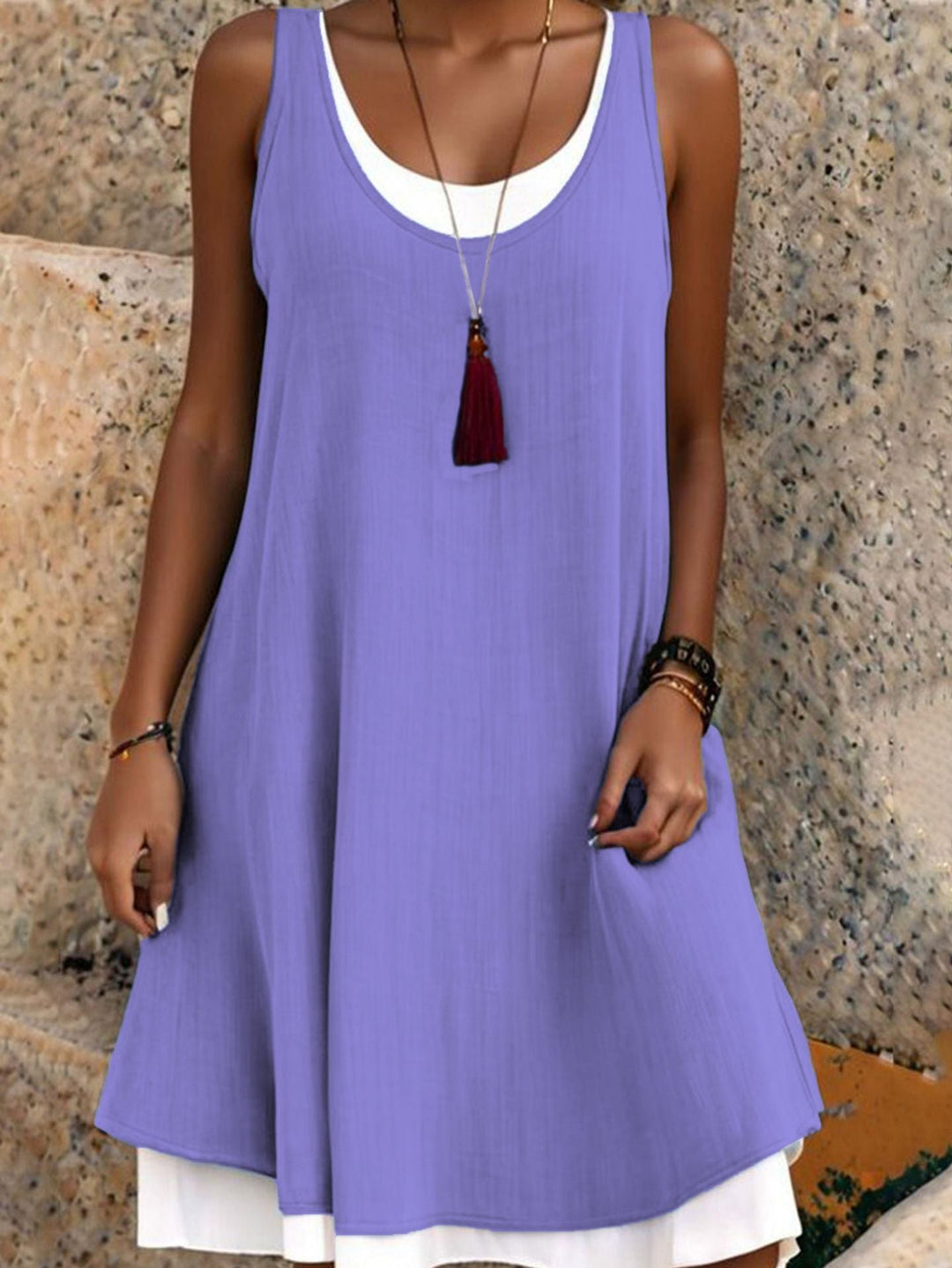 Gabrielle | Vestido Efecto Dos Piezas con Diseño en Capas y Estilo Elegante