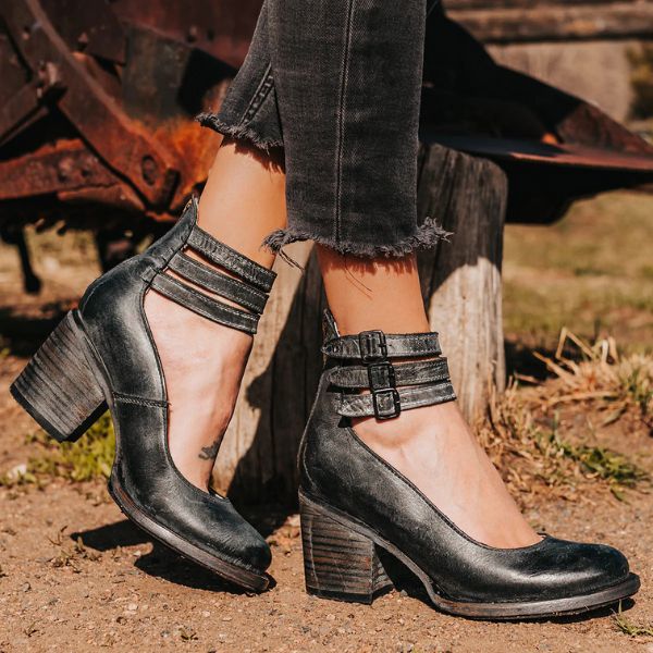 Vilorine | Sandalias de tacón moderno con ajuste confortable