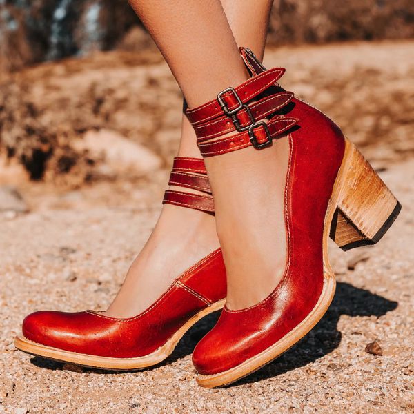 Vilorine | Sandalias de tacón moderno con ajuste confortable