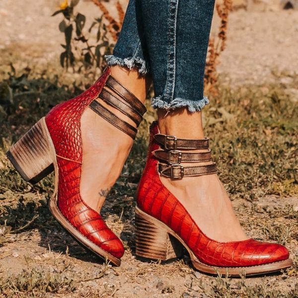 Vilorine | Sandalias de tacón moderno con ajuste confortable
