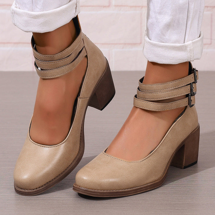 Vilorine | Sandalias de tacón moderno con ajuste confortable