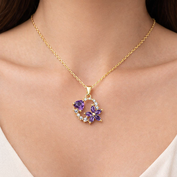Halia | Collar Corazón en Flor