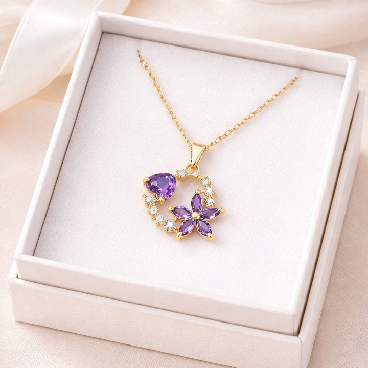 Halia | Collar Corazón en Flor