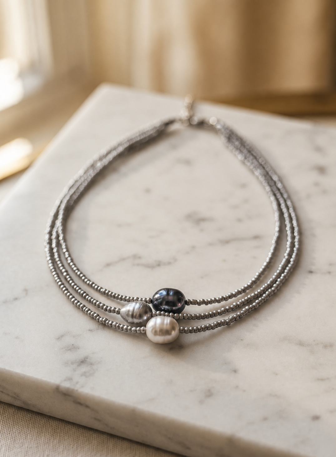 Quinira | Conjunto de Collares de Armonía Perla
