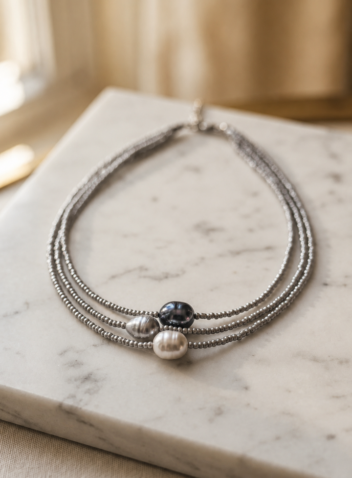 Quinira | Conjunto de Collares de Armonía Perla