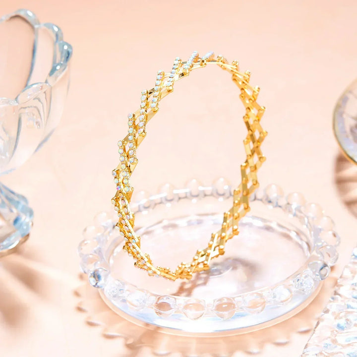 Carys | Set de Anillo y Pulsera en Acabado Dorado Elegante