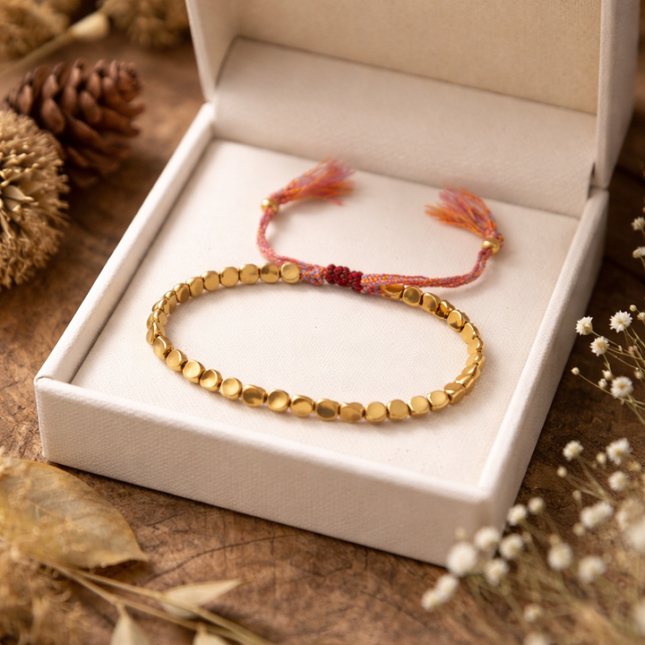 Selira | Pulsera de Perlas de Cobre Tibetano con Energía Natural