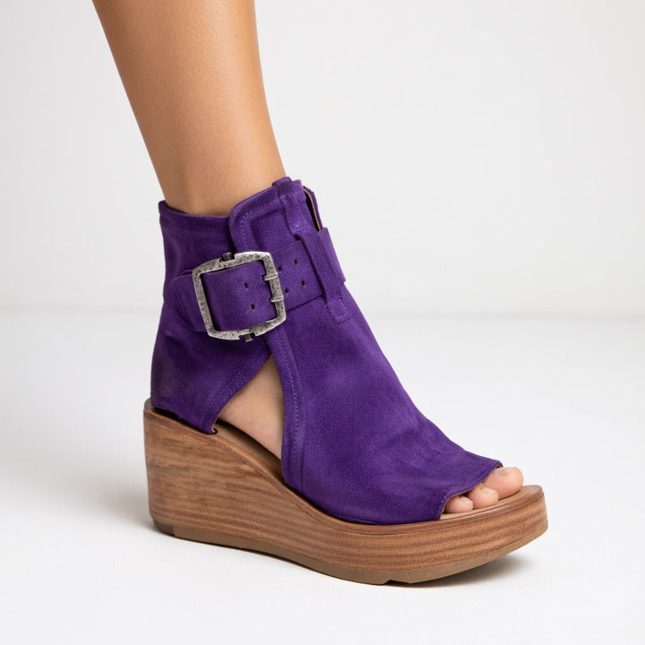Indiea | Botines con Punta Abierta y Plataforma Cómoda