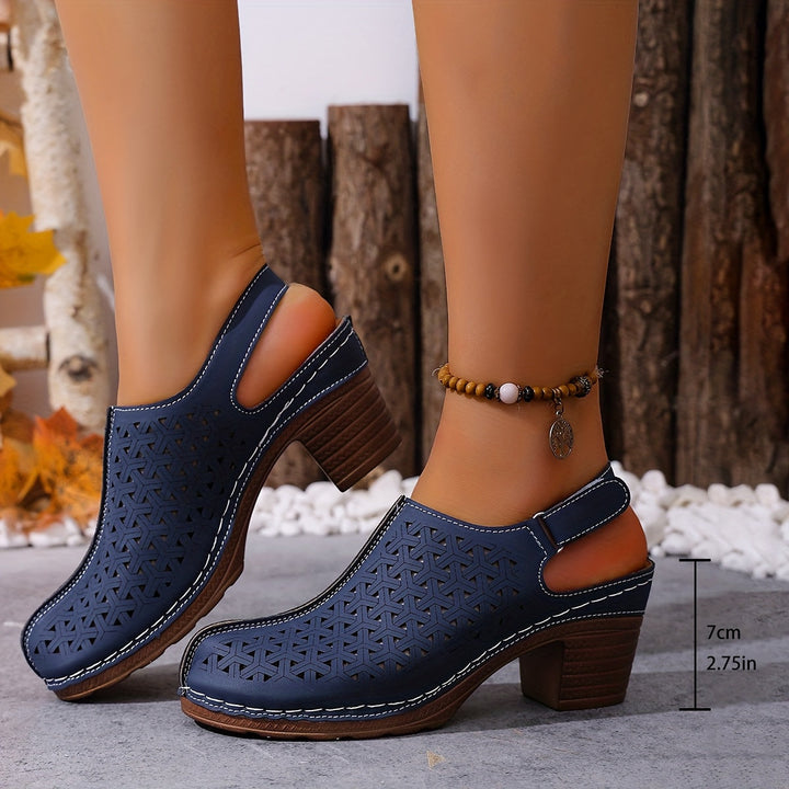 Korae | Sandalias de Tacón con Correas Ajustables y Diseño Calado
