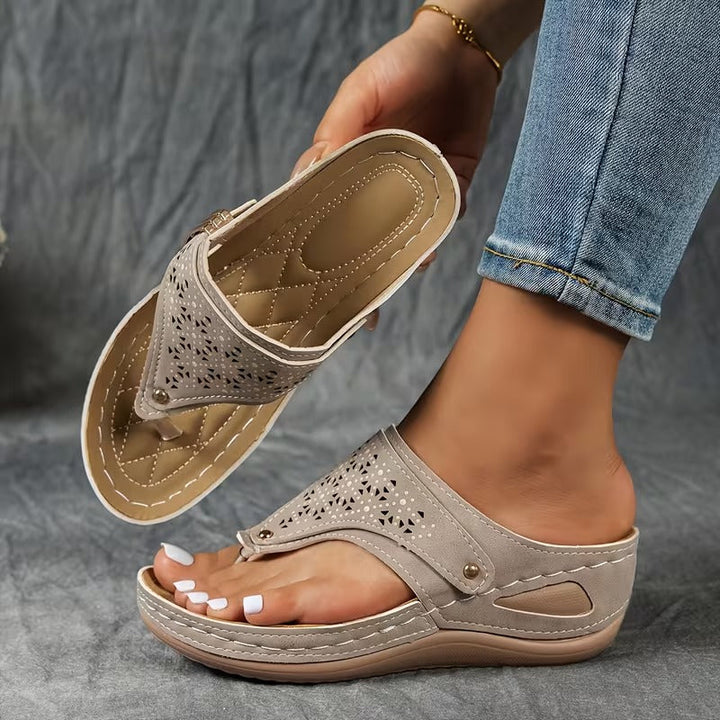 Navy | Sandalias de Tacón Cómodas y con Soporte