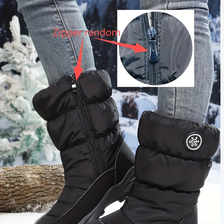 Maristella | Botas de Nieve de Media Caña con Forro Cálido y Suela Antideslizante