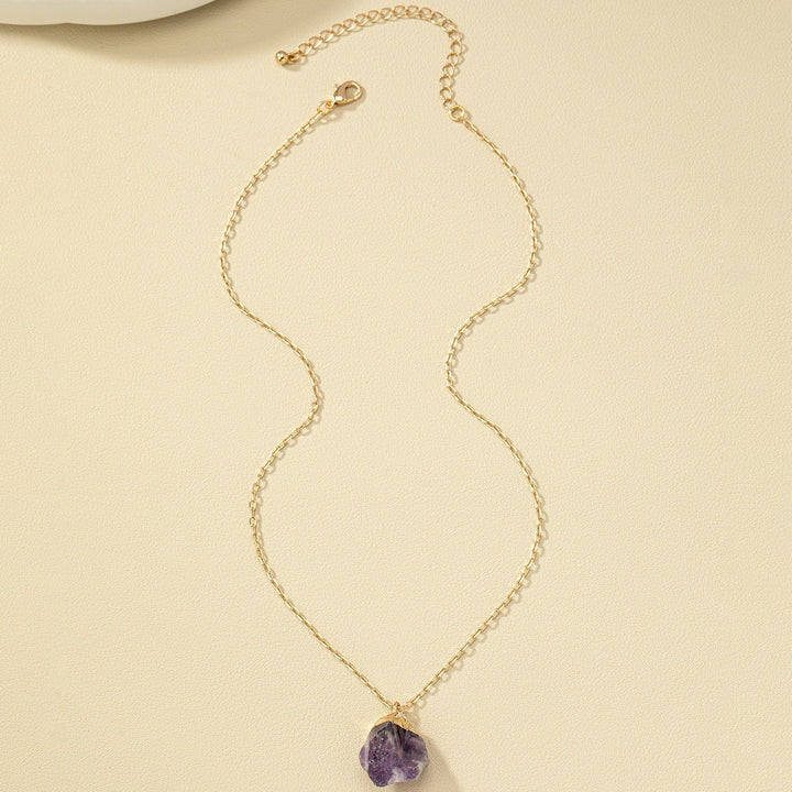 Taria | Collar Minimalista con Colgante Irregular Chapado en Oro