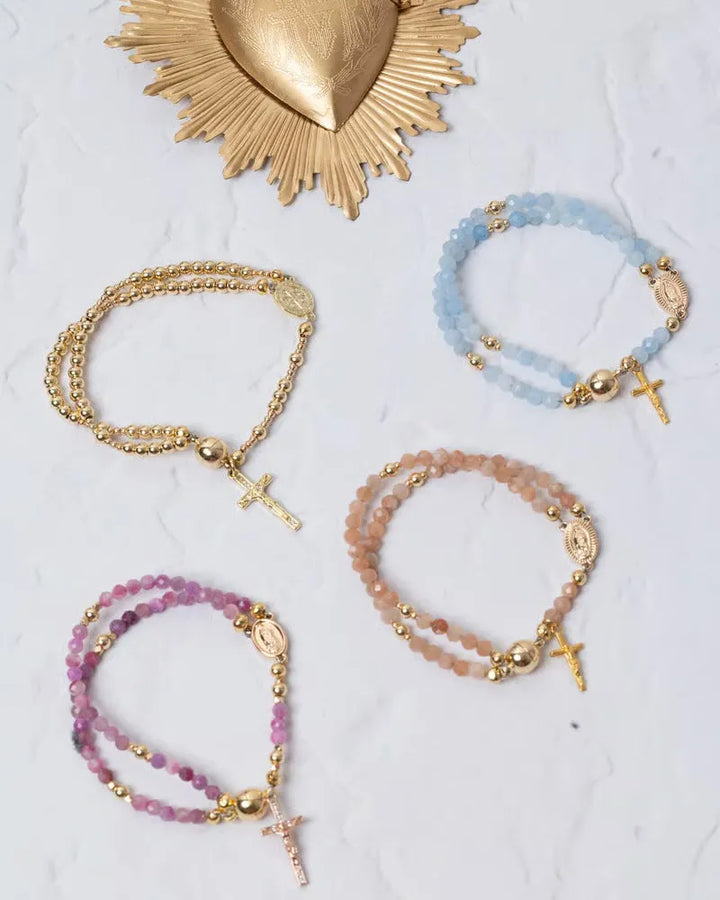 Ysolde | Pulsera de Cuentas con Diseño Clásico y Estilo Espiritual