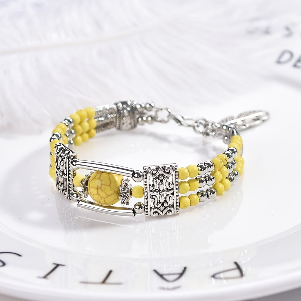 Jessae | Pulsera de Piedras Naturales con Estilo Artesanal y Energía Natural