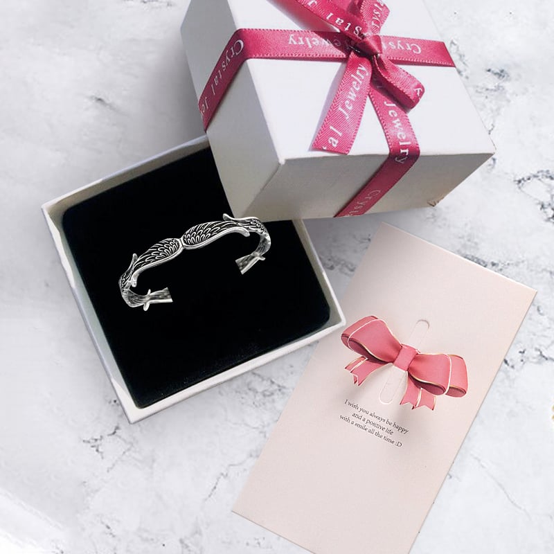 Celestium | Pulsera Vintage con Alas de Ángel en Plata
