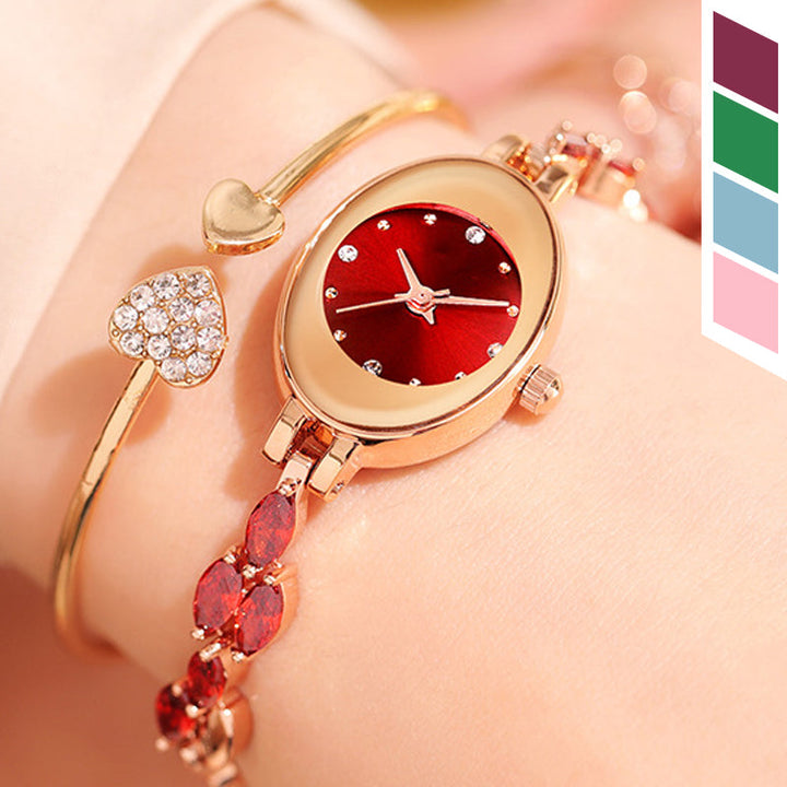 Doreya | Reloj de pulsera para mujer con zirconias de colores