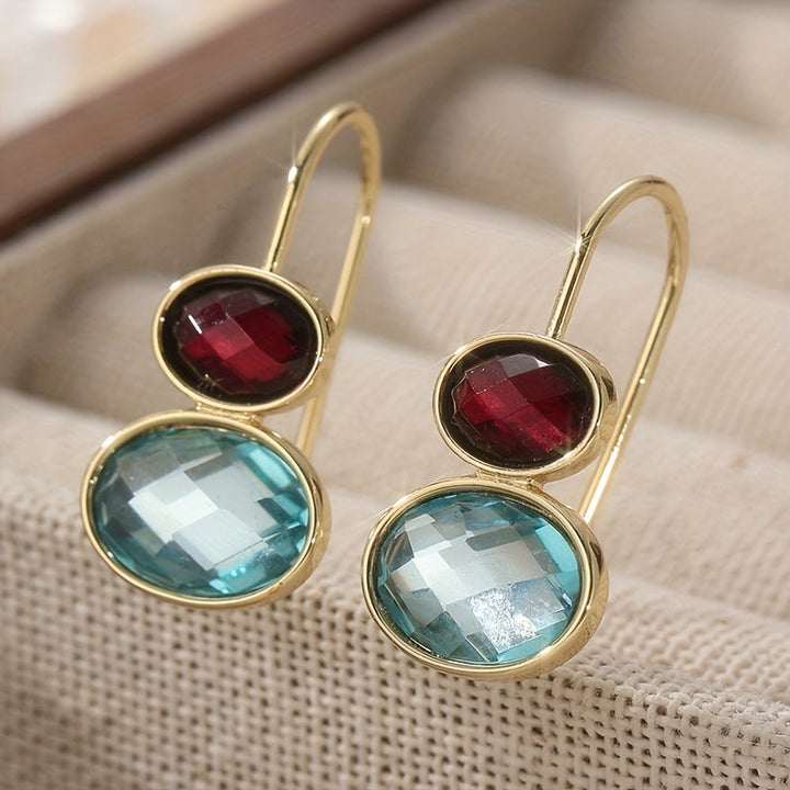 Perla | Aretes Colgantes Ovalados con Diseño Artesanal Elegante