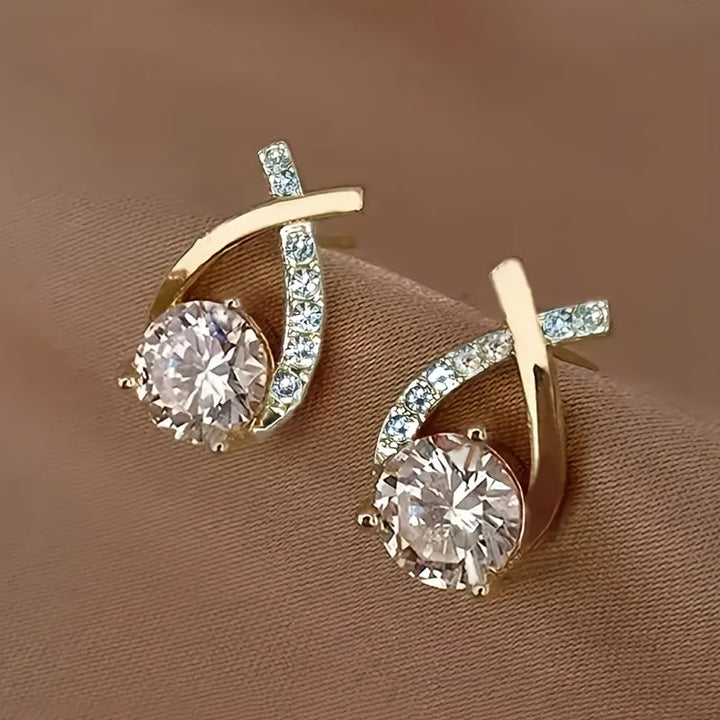 Xara | Aretes Elegantes en Forma de Cruz para Uso Diario