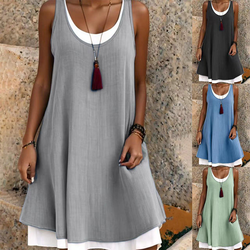 Gabrielle | Vestido Efecto Dos Piezas con Diseño en Capas y Estilo Elegante