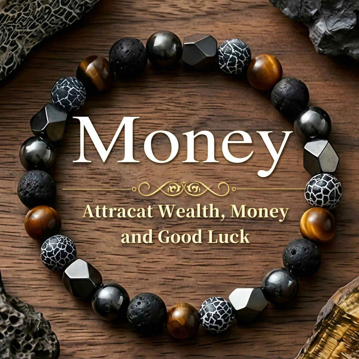 Korevane | Pulsera Artesanal de Piedra Natural y Hematita para Hombr