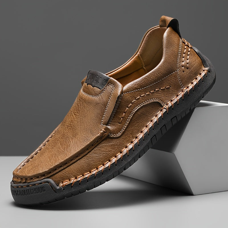 Zorvik | Mocasines Británicos para Hombre con Costuras Artesanales y Suela Antideslizante