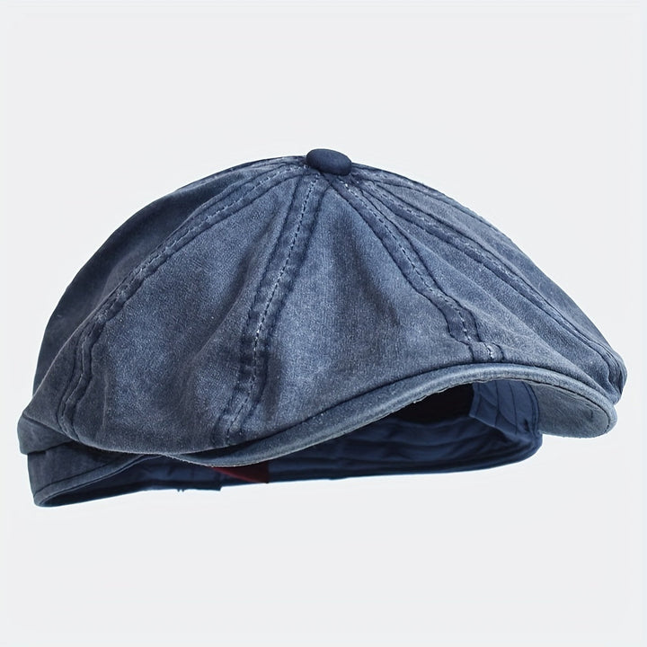 Kavento | Gorra Octagonal Vintage de Algodón con Visera Clásica