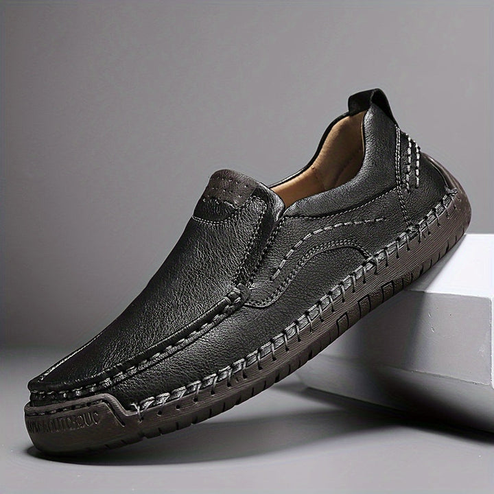 Zorvik | Mocasines Británicos para Hombre con Costuras Artesanales y Suela Antideslizante