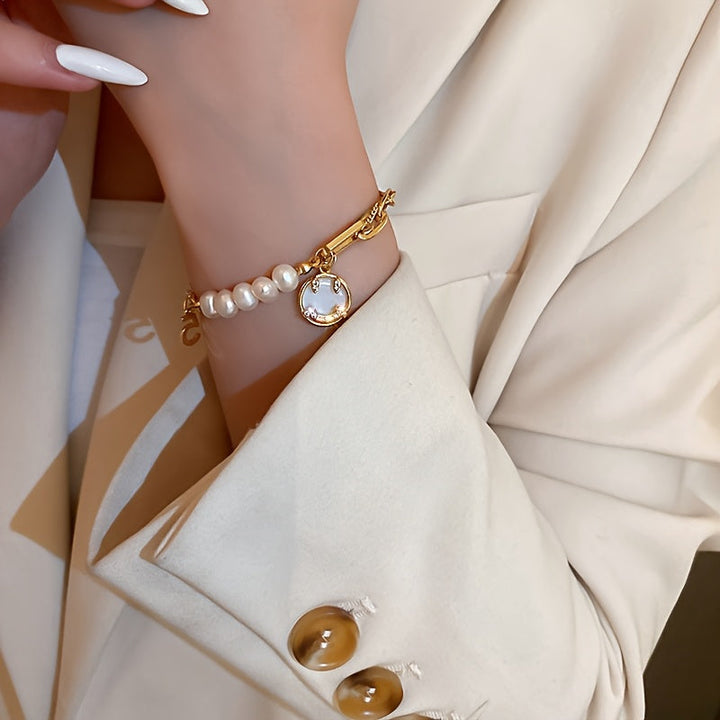 Wrenna | Pulsera Elegante de Perlas Naturales con Estilo de Lujo