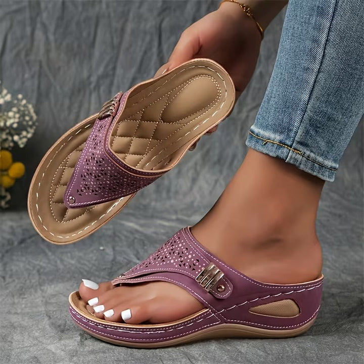 Navy | Sandalias de Tacón Cómodas y con Soporte