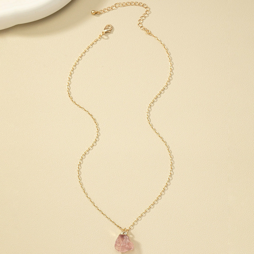 Taria | Collar Minimalista con Colgante Irregular Chapado en Oro