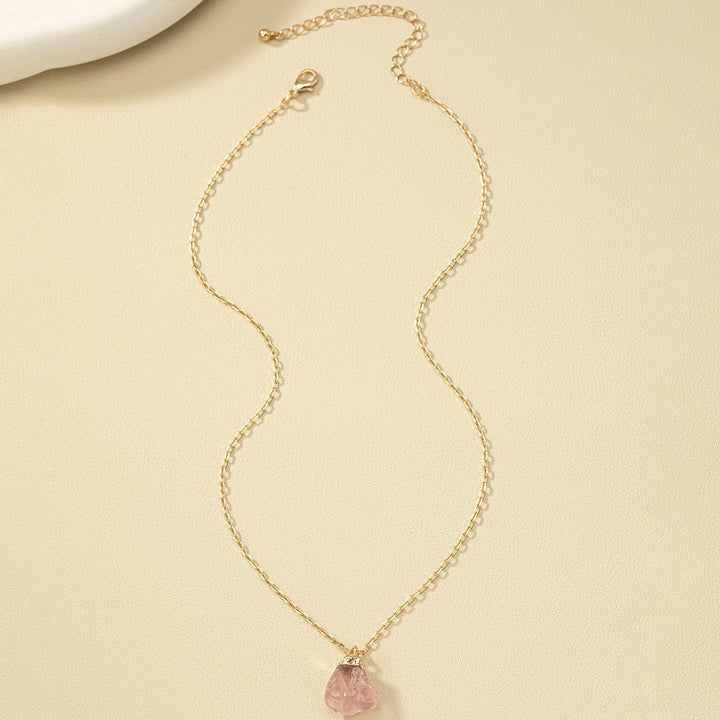 Taria | Collar Minimalista con Colgante Irregular Chapado en Oro