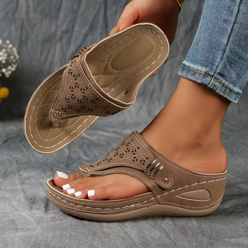Navy | Sandalias de Tacón Cómodas y con Soporte