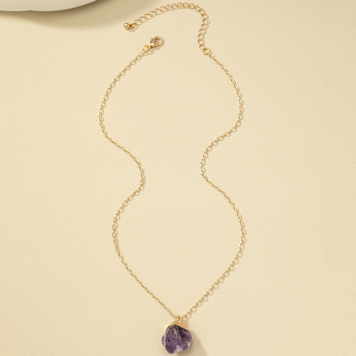 Taria | Collar Minimalista con Colgante Irregular Chapado en Oro