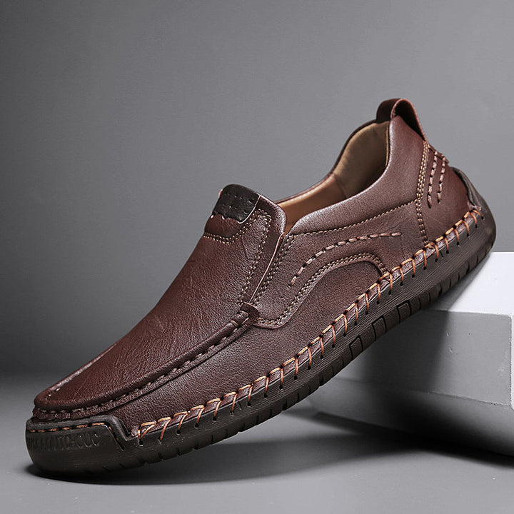 Zorvik | Mocasines Británicos para Hombre con Costuras Artesanales y Suela Antideslizante