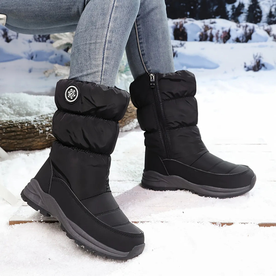 Maristella | Botas de Nieve de Media Caña con Forro Cálido y Suela Antideslizante