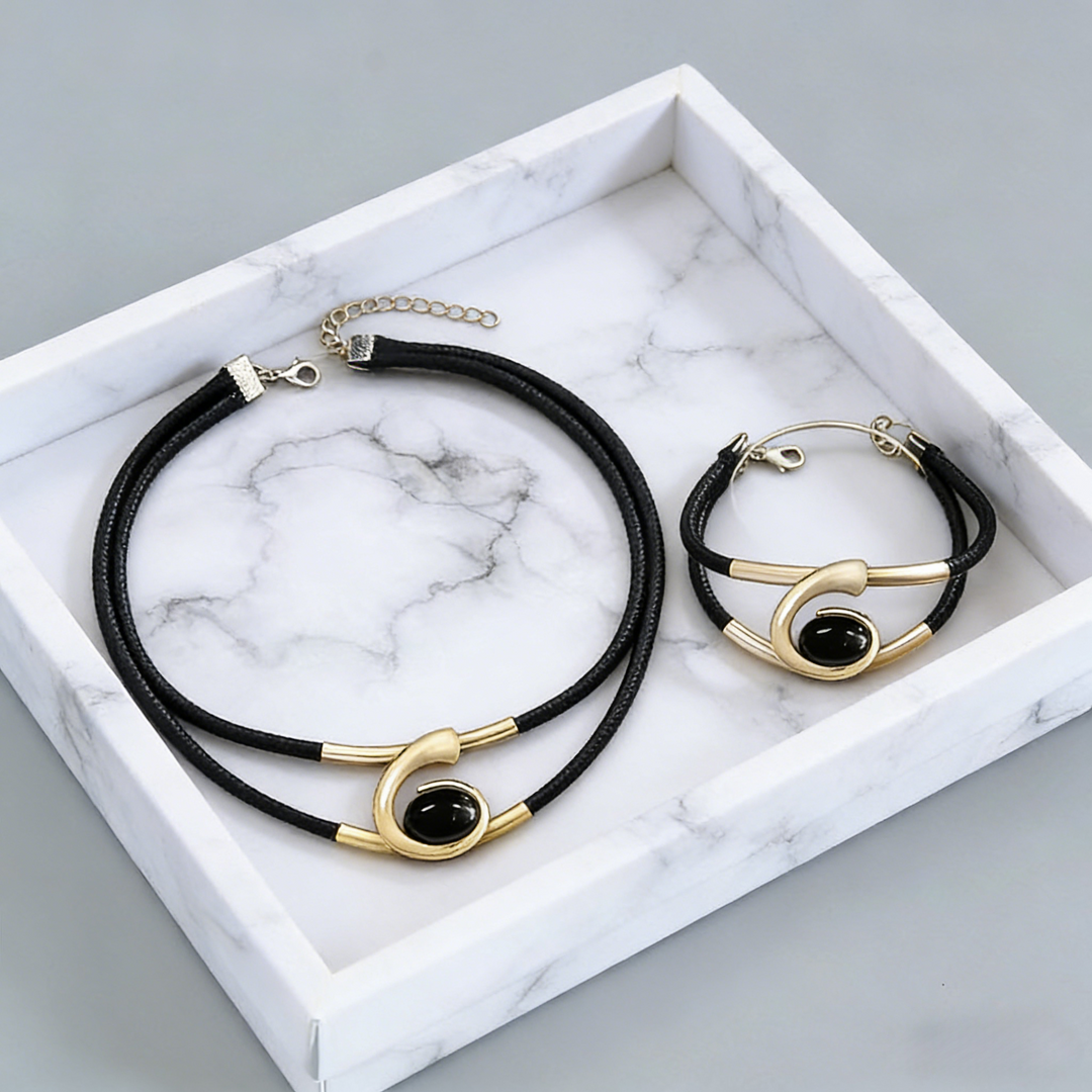 Suri  | Conjunto de collar y pulsera estilo vintage boho