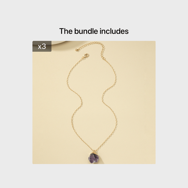 Taria | Collar Minimalista con Colgante Irregular Chapado en Oro