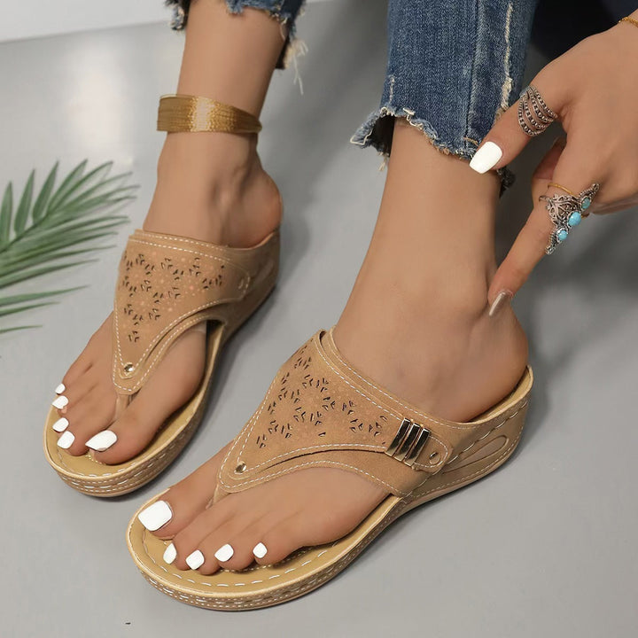 Navy | Sandalias de Tacón Cómodas y con Soporte