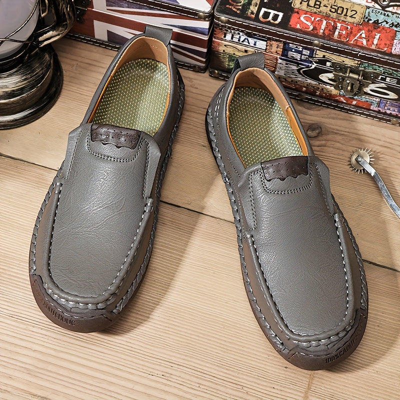 Zorvik | Mocasines Británicos para Hombre con Costuras Artesanales y Suela Antideslizante