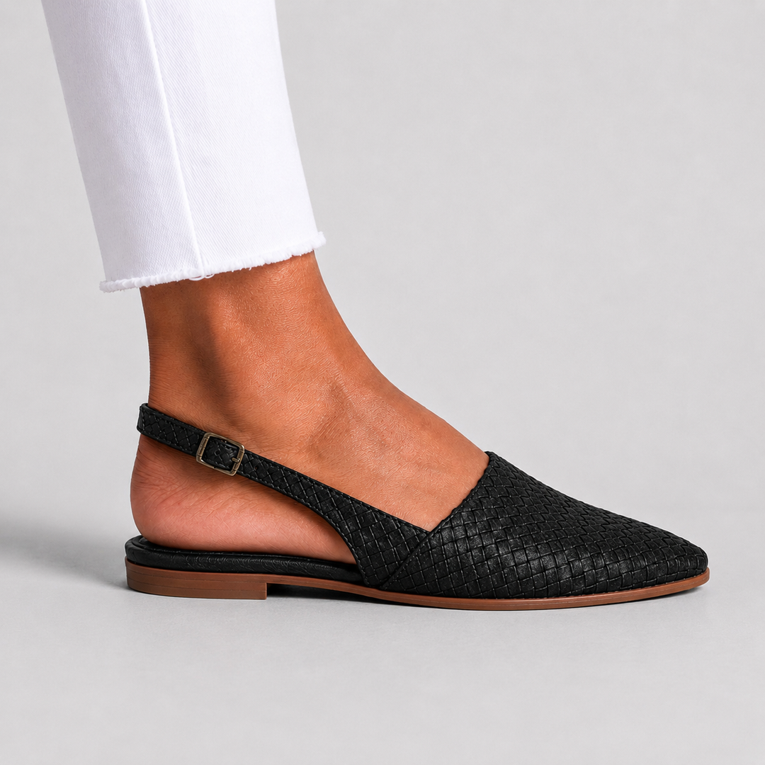 Bianka | Mocasines Trenzados con Correa Trasera y Diseño Cómodo