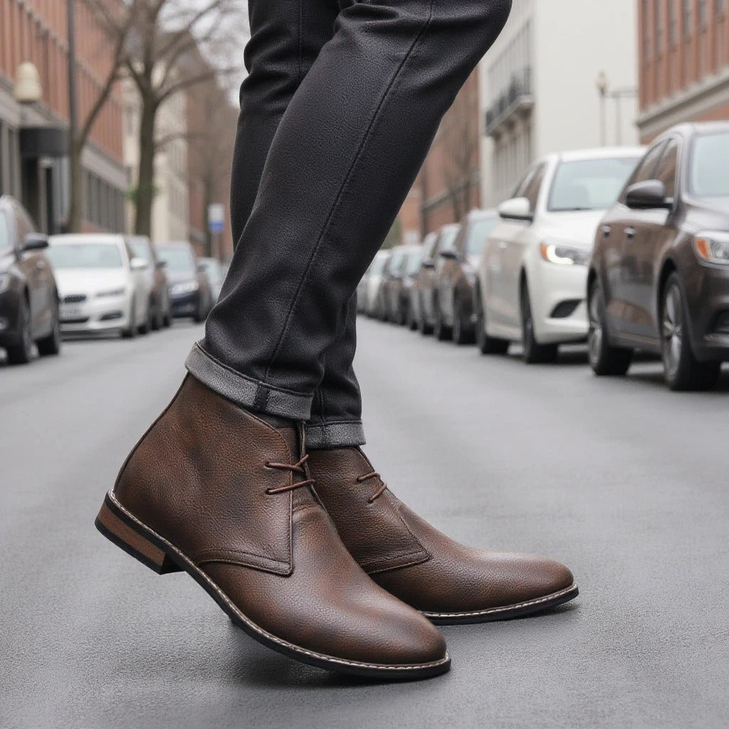 Helvaro | Botas Masculinas de Cuero con Estilo Urbano