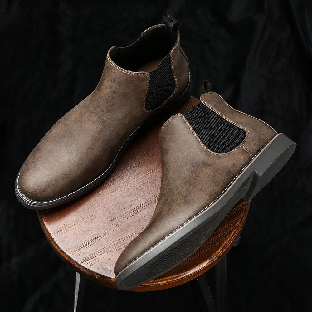 Iveron | Botas Chelsea de Cuero Elegantes para Hombre