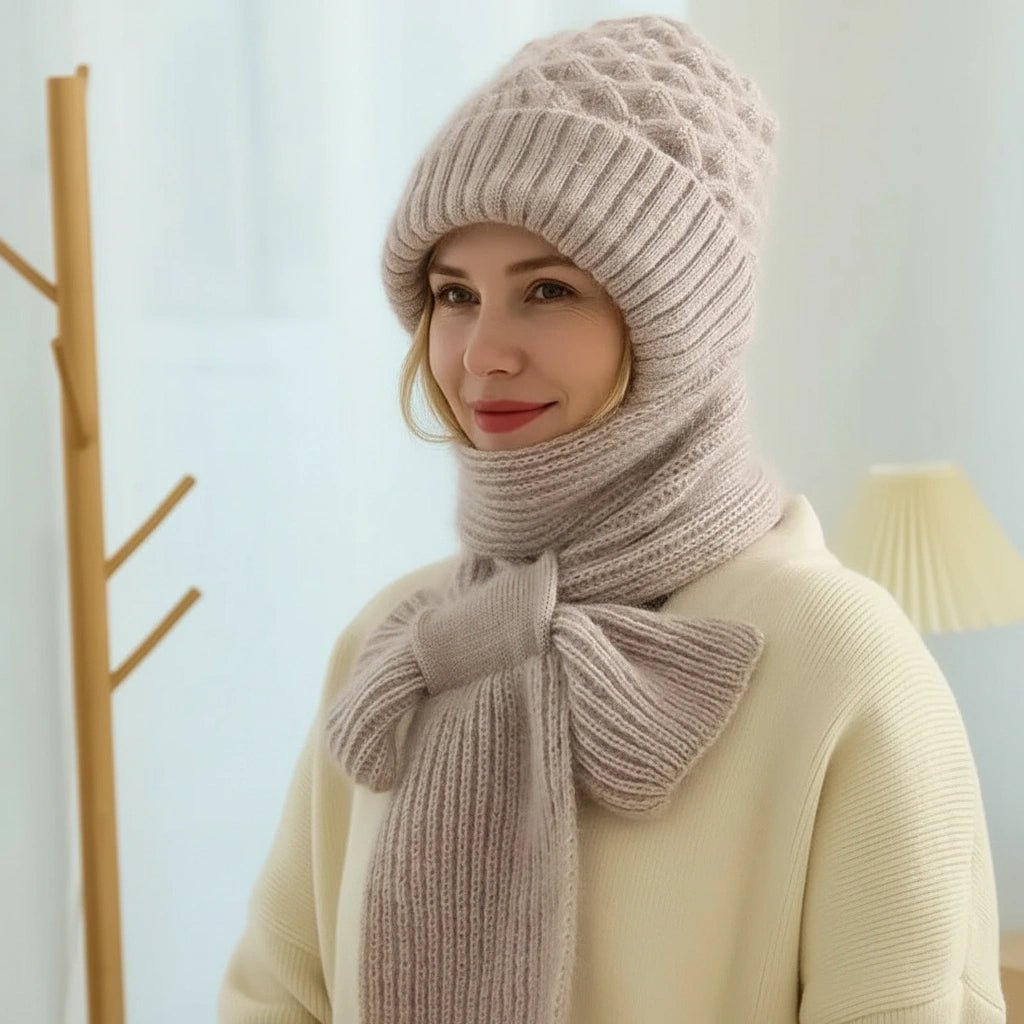 Solmira | Gorro y Bufanda Cortaviento Polar