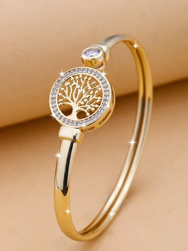 Bernadette | Brazalete Abierto Árbol de la Vida