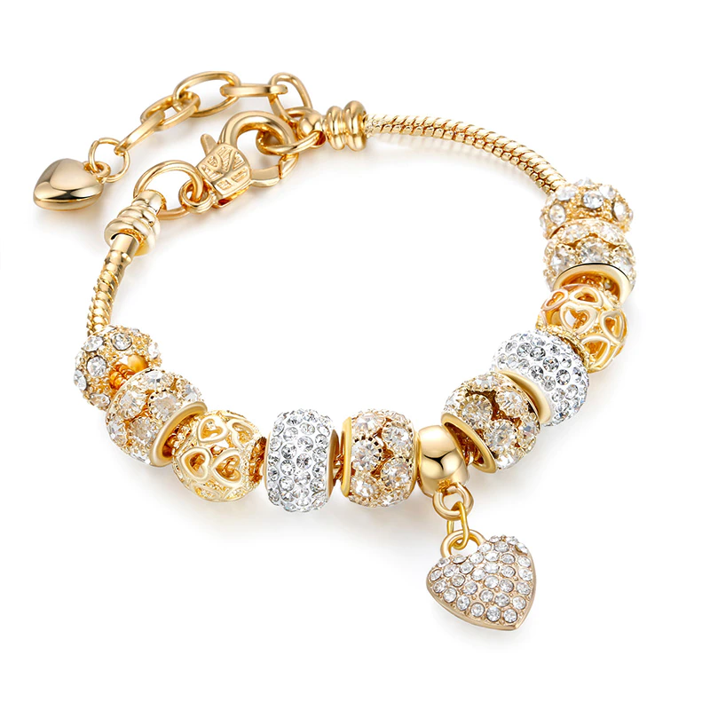 Javira | Pulsera modular dorada ajustable en longitud
